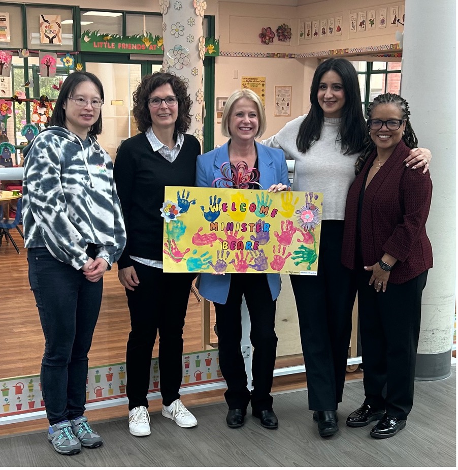 Minister of Education & Child Care Visits BACI